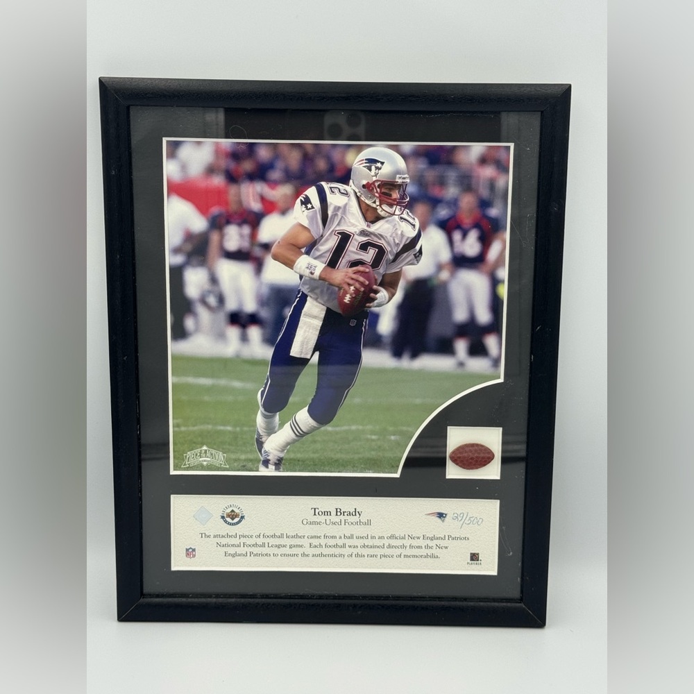 Tom‎ Brady Upper Deck Game Used Football Relic 29/500 Patriots